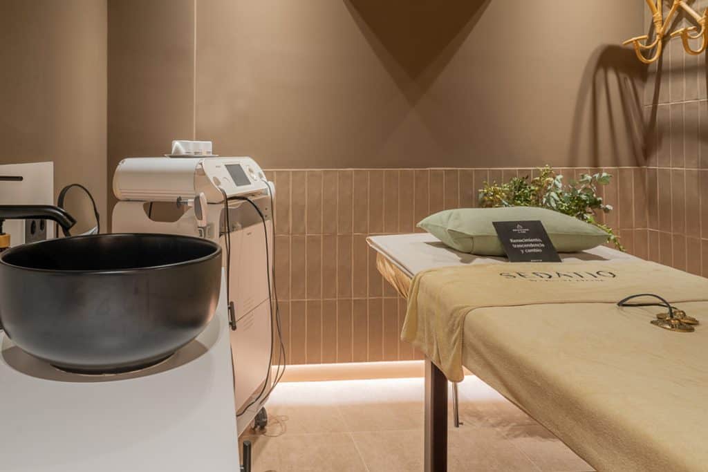 Cabina Fuego centro de estética Sedatio